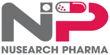Nusearch Pharma logo, corporate training client of Saurabh Jain